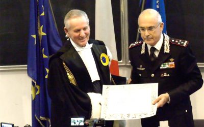 Il Sigillo dell’Università di Urbino al Comandante Generale dell’Arma dei Carabinieri Giovanni Nistri