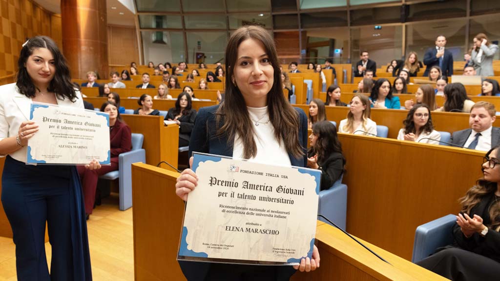 Dopo la laurea in Marketing e Comunicazione per le Aziende a Elena il Premio America Giovani